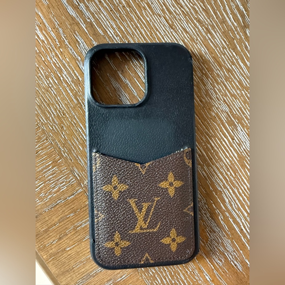 Louis Vuitton Black and Brown Monogram Phone Cover